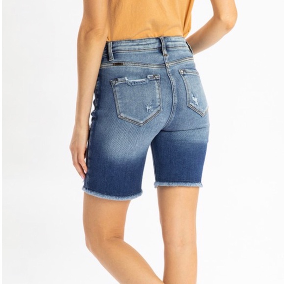 KanCan | Jean Button Fly Shorts - Picture 4 of 11